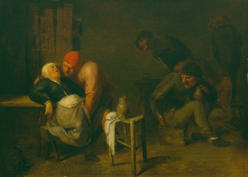 Adriaen Brouwer Peasant Inn France oil painting art